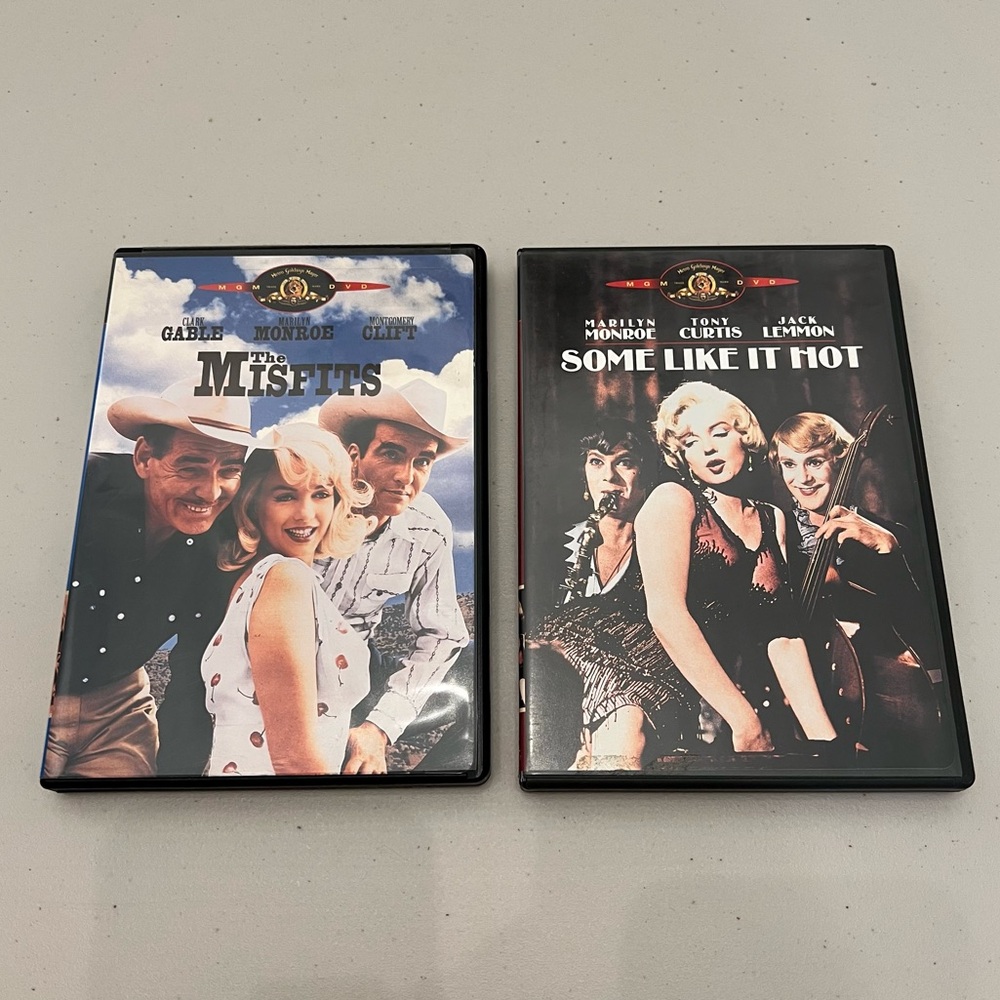 NWOT Marilyn Monroe DVDs The Misfits & Some Like It Hot